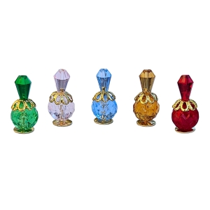 Perfume flacons, large, 5 pieces