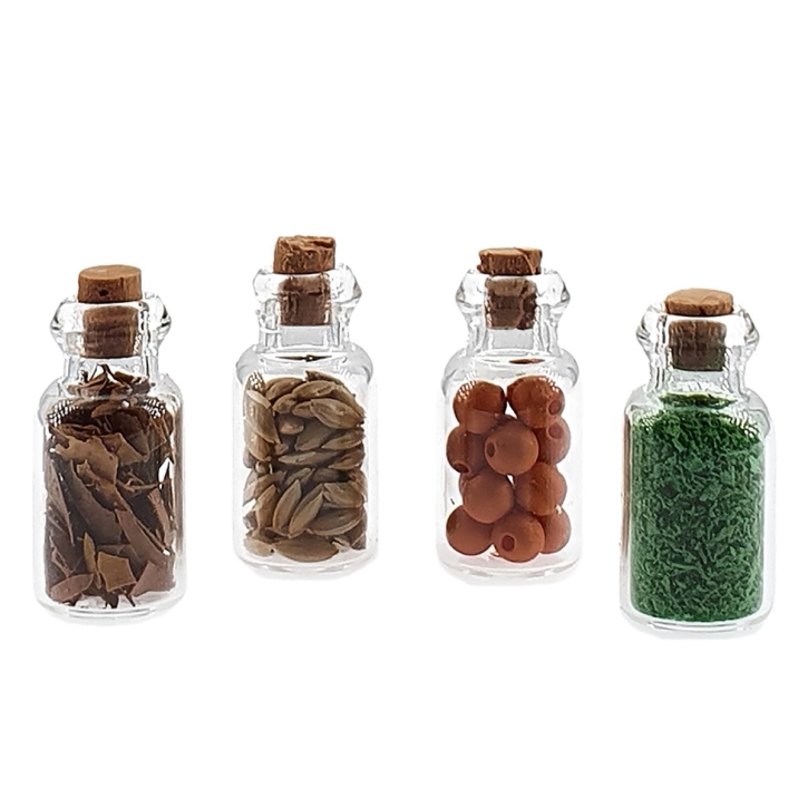 Spice bottles, 4 pcs.